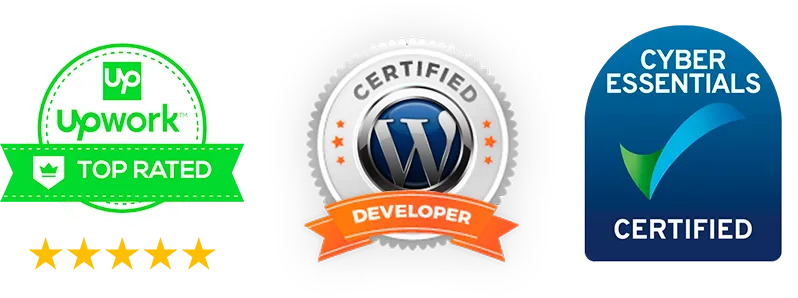 Professional certification badges