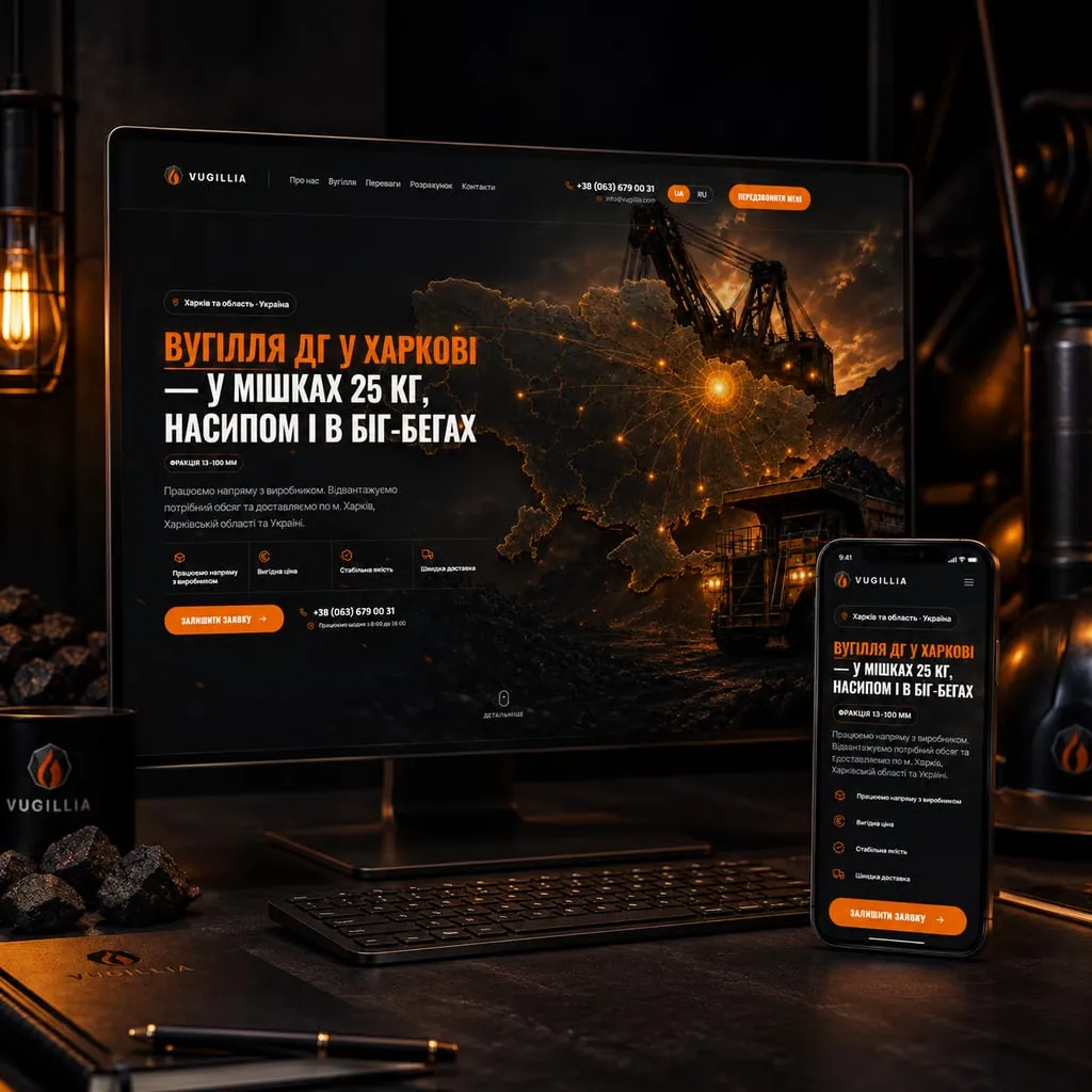 Прев’ю сайту VUGILLIA.COM